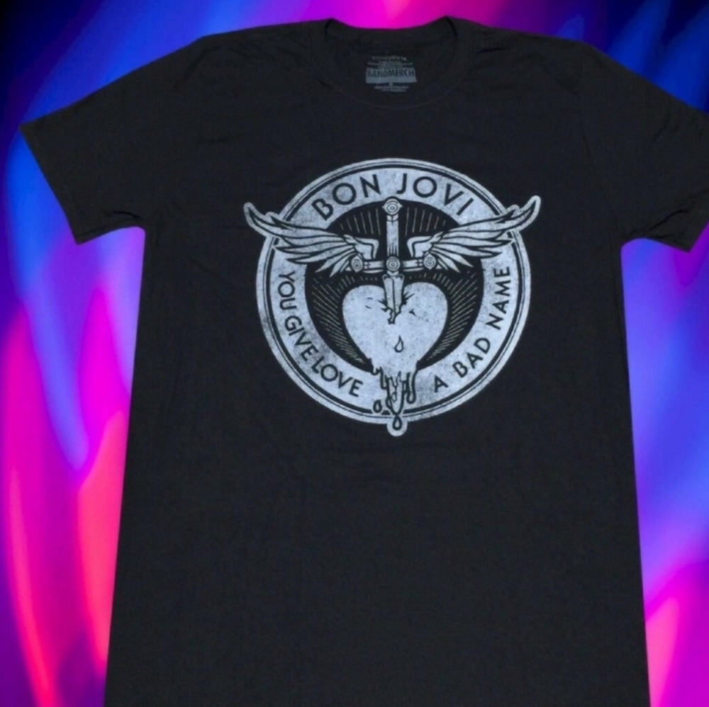 Bon Jovi- "You Give Love a Bad Name" Short Sleeve T-shirt